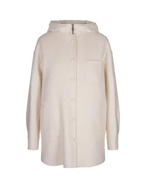 MONCLER White Bouchet Down Jacket