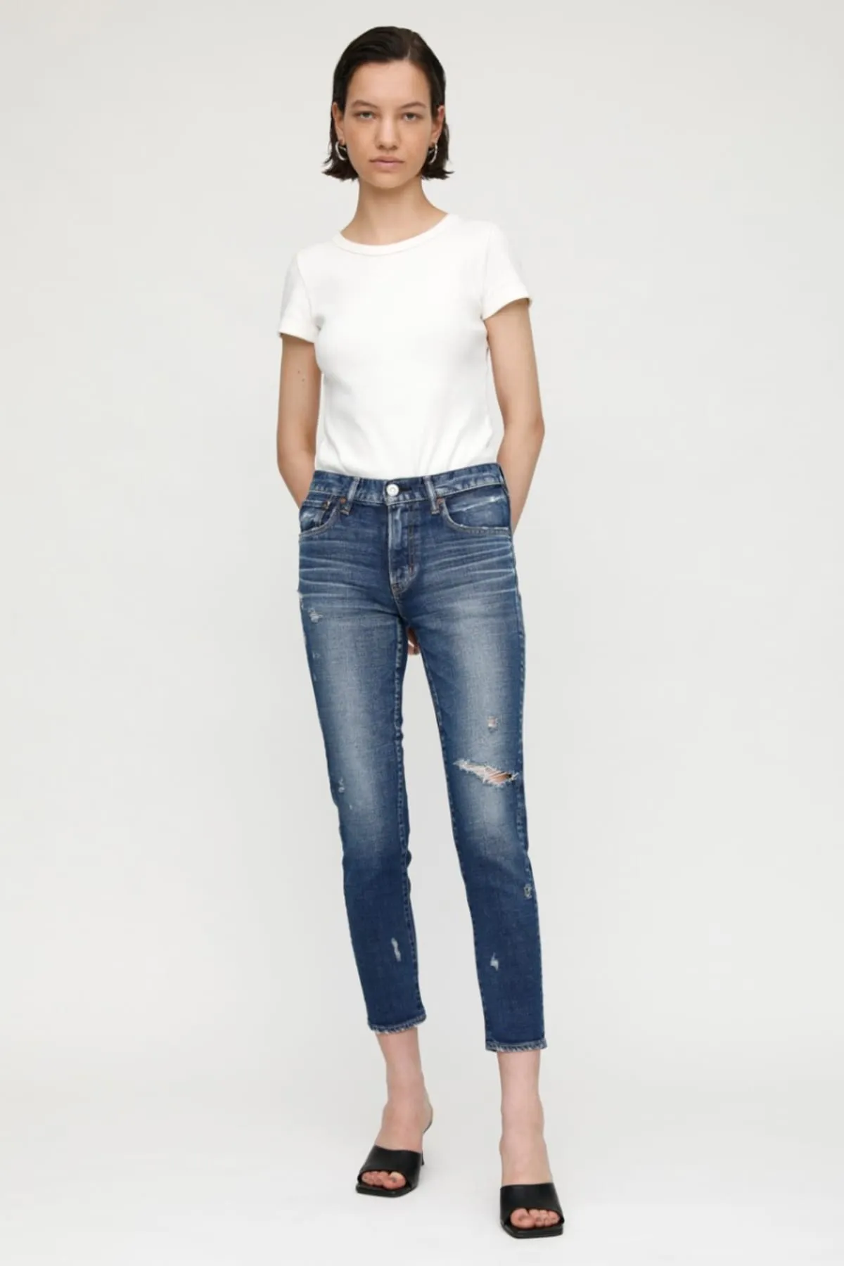 Moussy Gleedsville Skinny in Blue