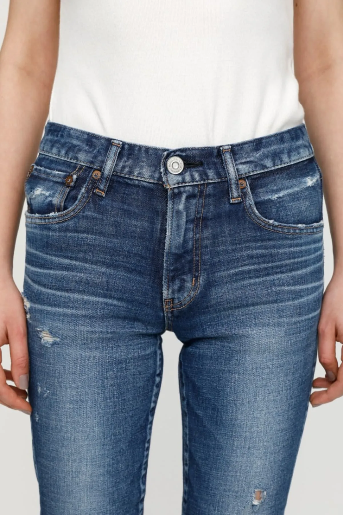 Moussy Gleedsville Skinny in Blue