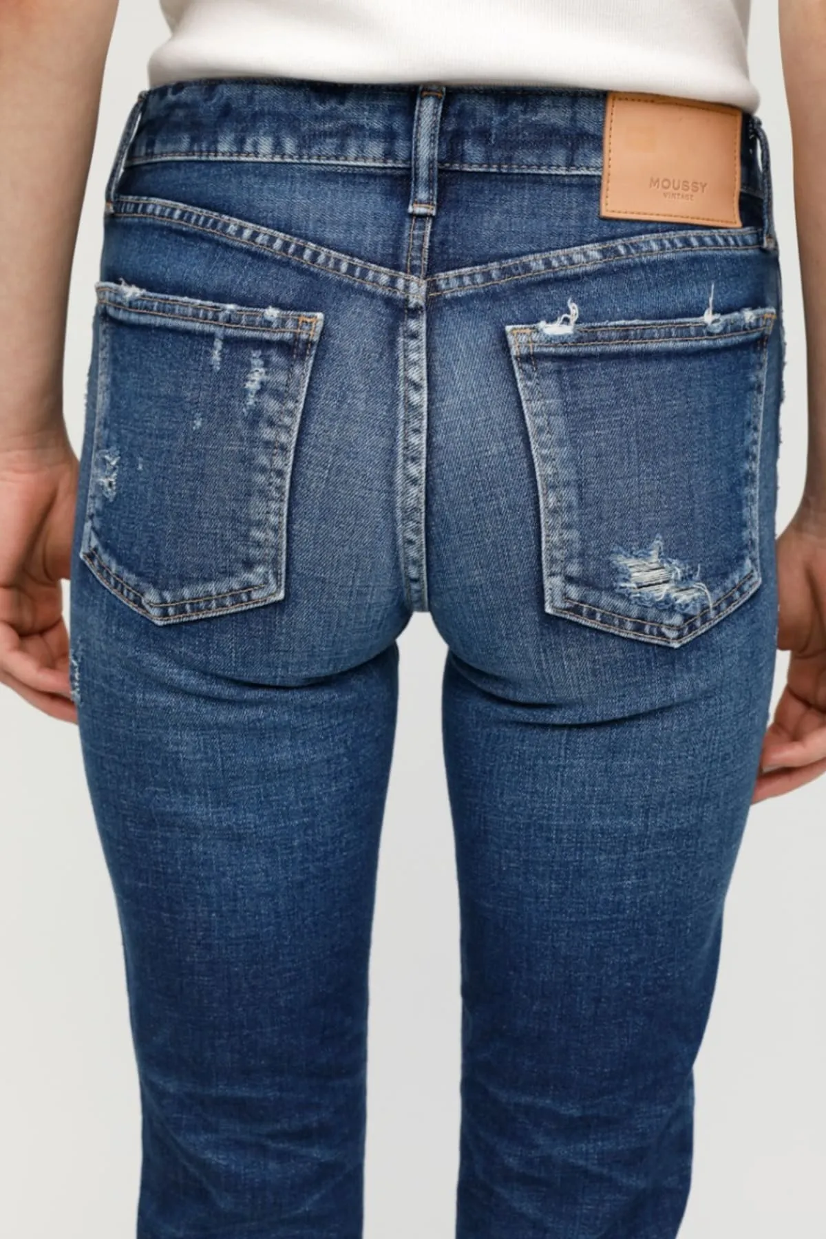 Moussy Gleedsville Skinny in Blue