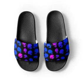 Pink and Blue Alien Ombre Men's Slide Sandals