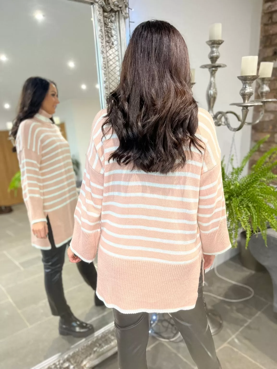 Pink Stripe Jumper Scout