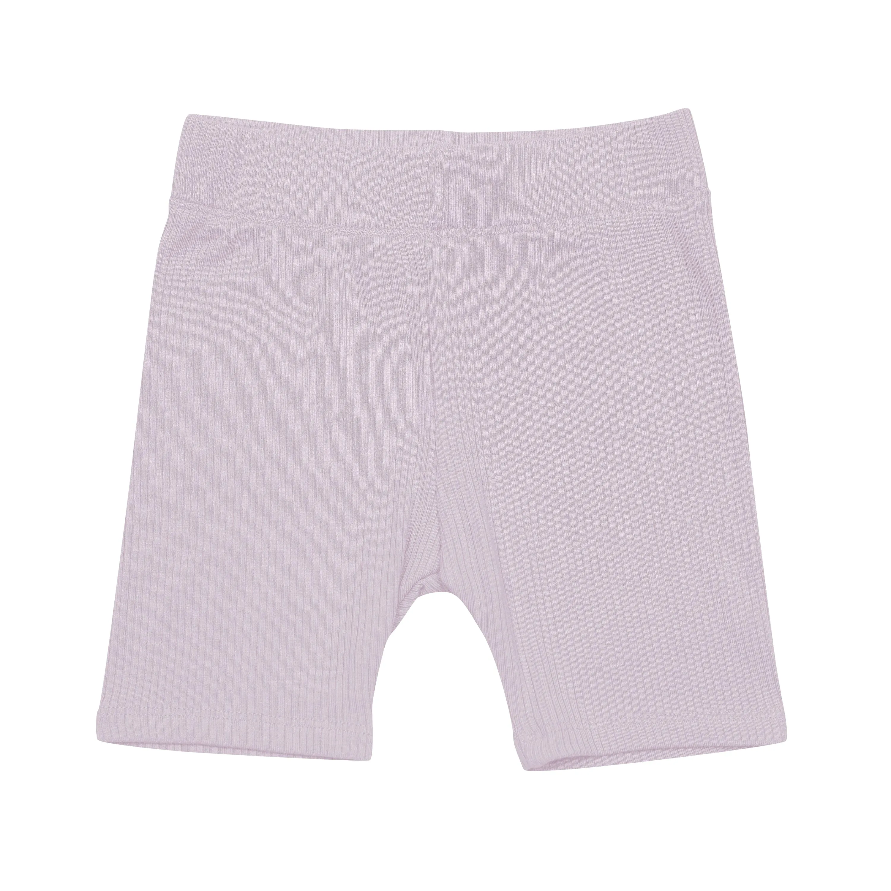 Ribbed Toddler Biker Shorts in Wisteria