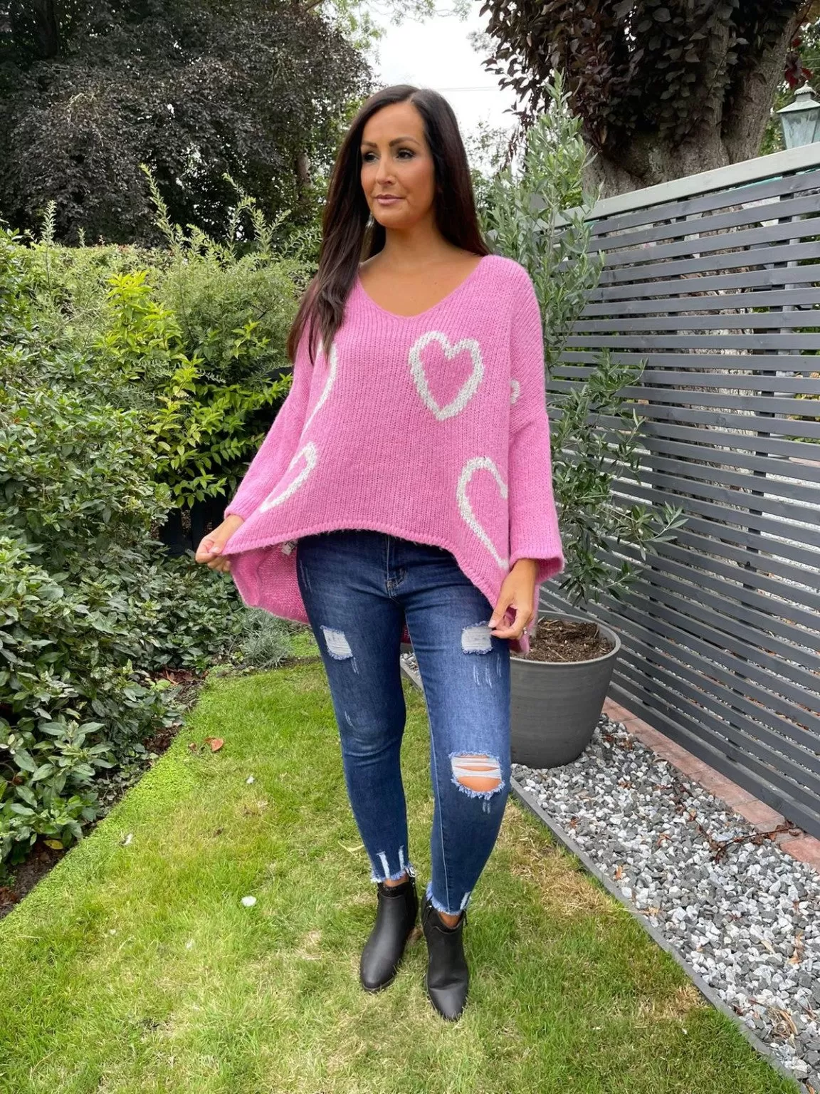 Scoop Neck Love Heart Jumper Lola