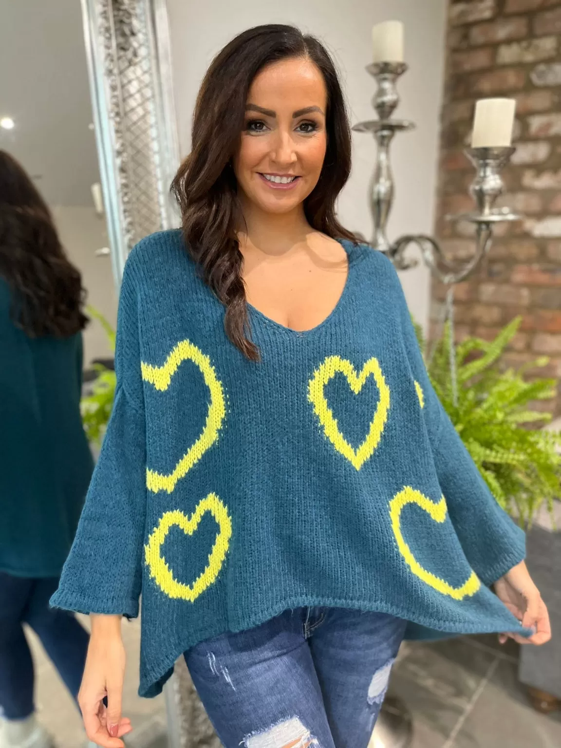 Scoop Neck Love Heart Jumper Lola