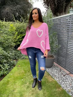 Scoop Neck Love Heart Jumper Lola