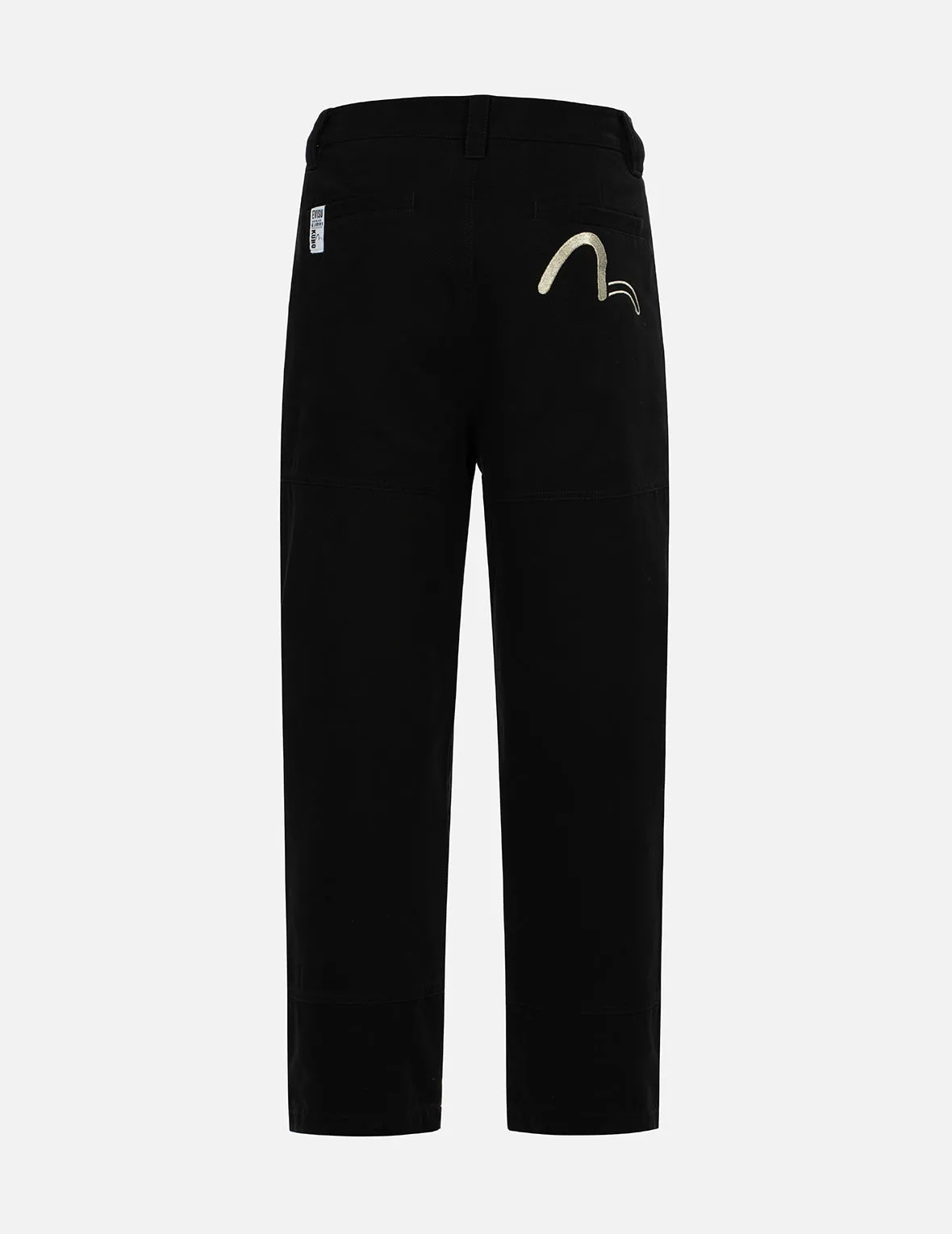 Seagull and Logo Embroidery Relaxed Fit Pants