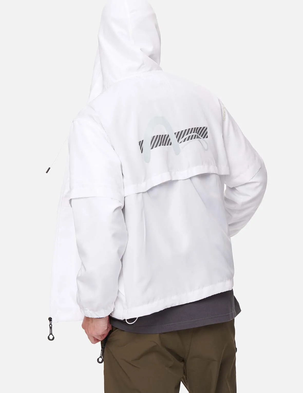 Seagull Print Windbreaker Jacket