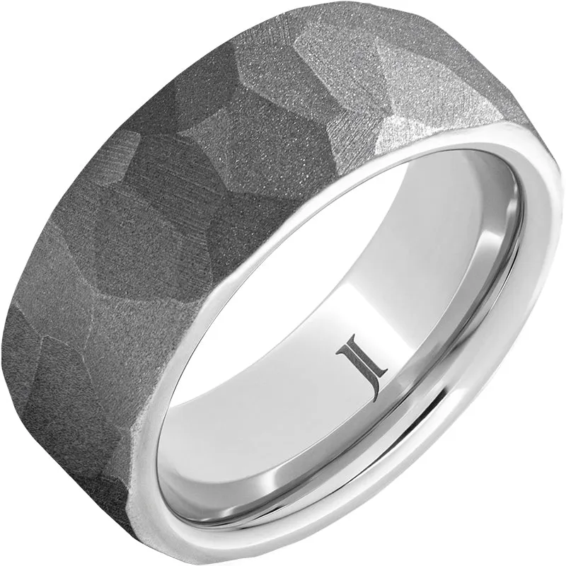 Serinium Chisel Sandblast Ring