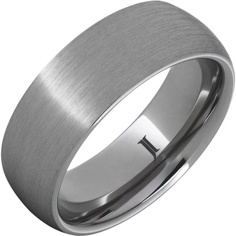 Simplicity – Rugged Tungsten Dome Ring with Satin Finish