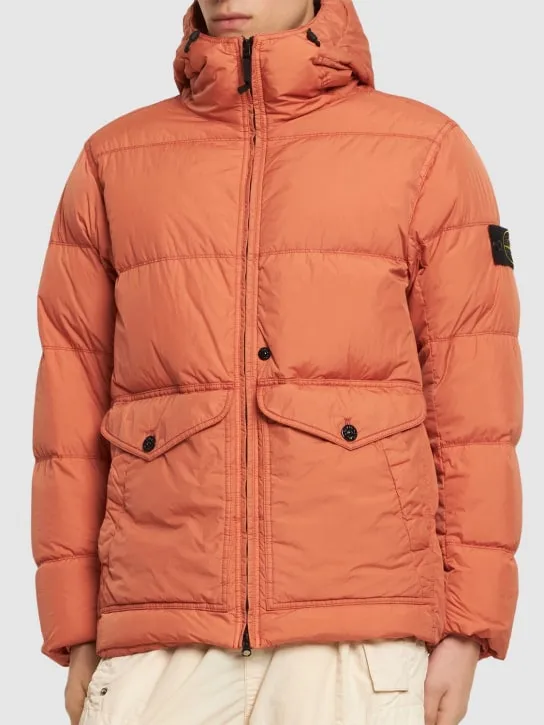 Stone Island   Hooded down jacket 