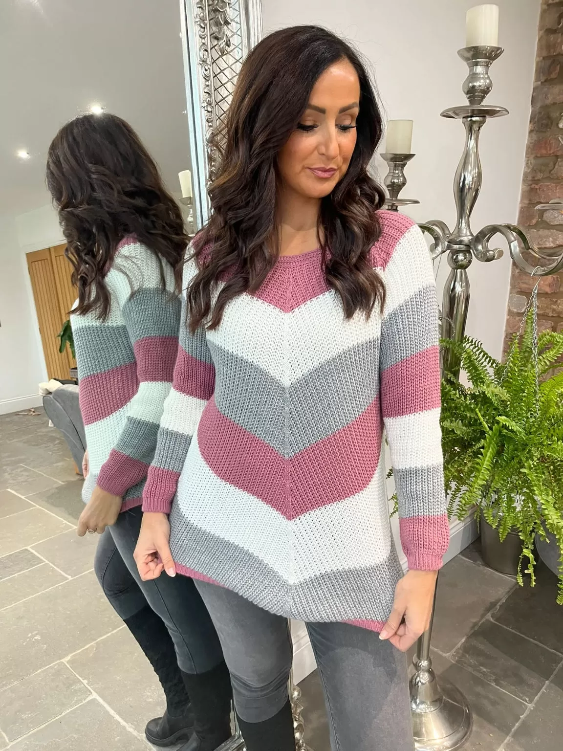 Stripe Colour Jumper Brielle