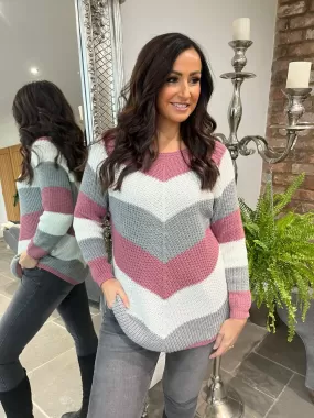 Stripe Colour Jumper Brielle