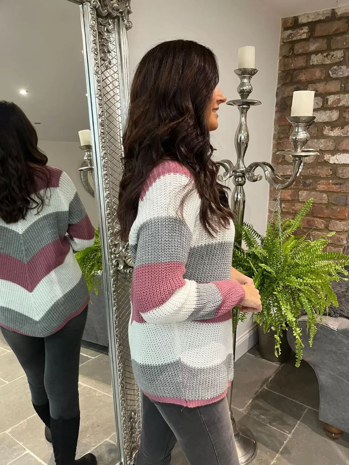 Stripe Colour Jumper Brielle