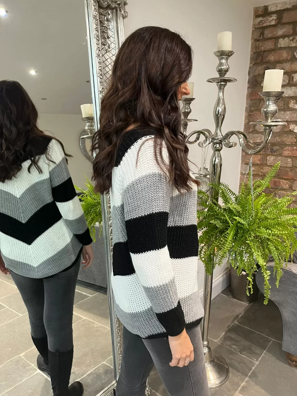 Stripe Colour Jumper Brielle