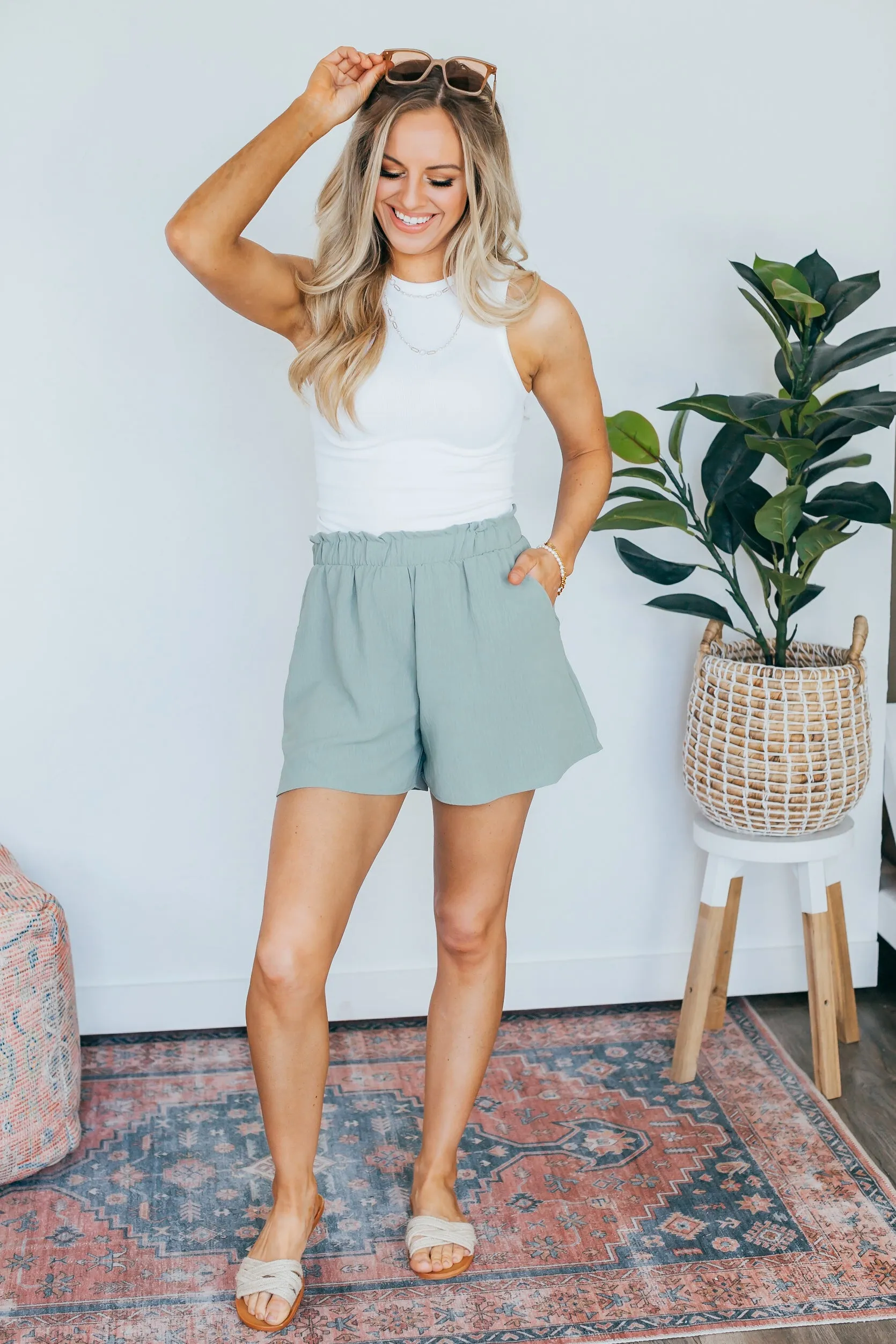 Sydney Crinkle Woven Shorts - 3 Colors