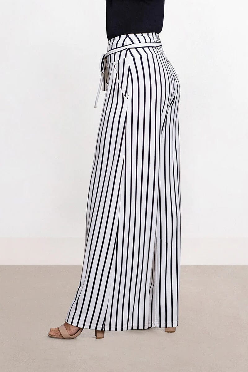 Sympli Stripe Wide Leg Trouser 27195