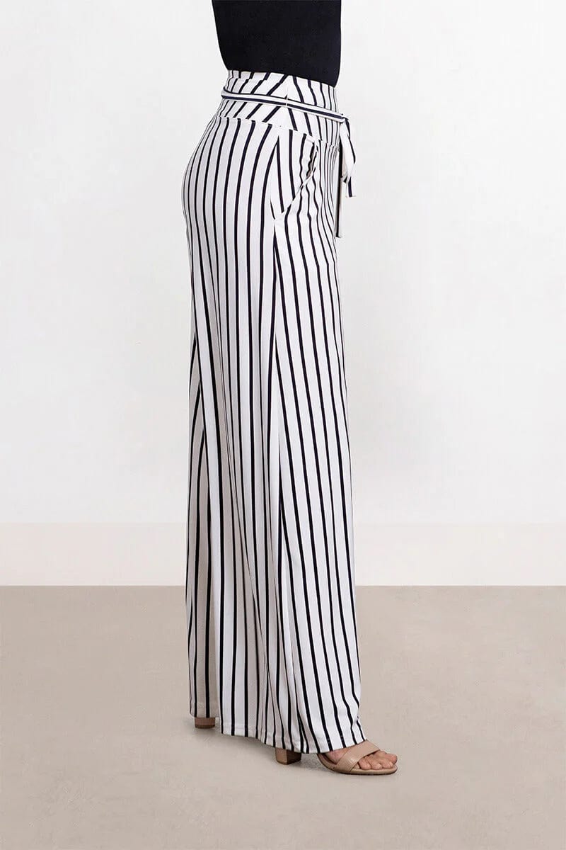 Sympli Stripe Wide Leg Trouser 27195