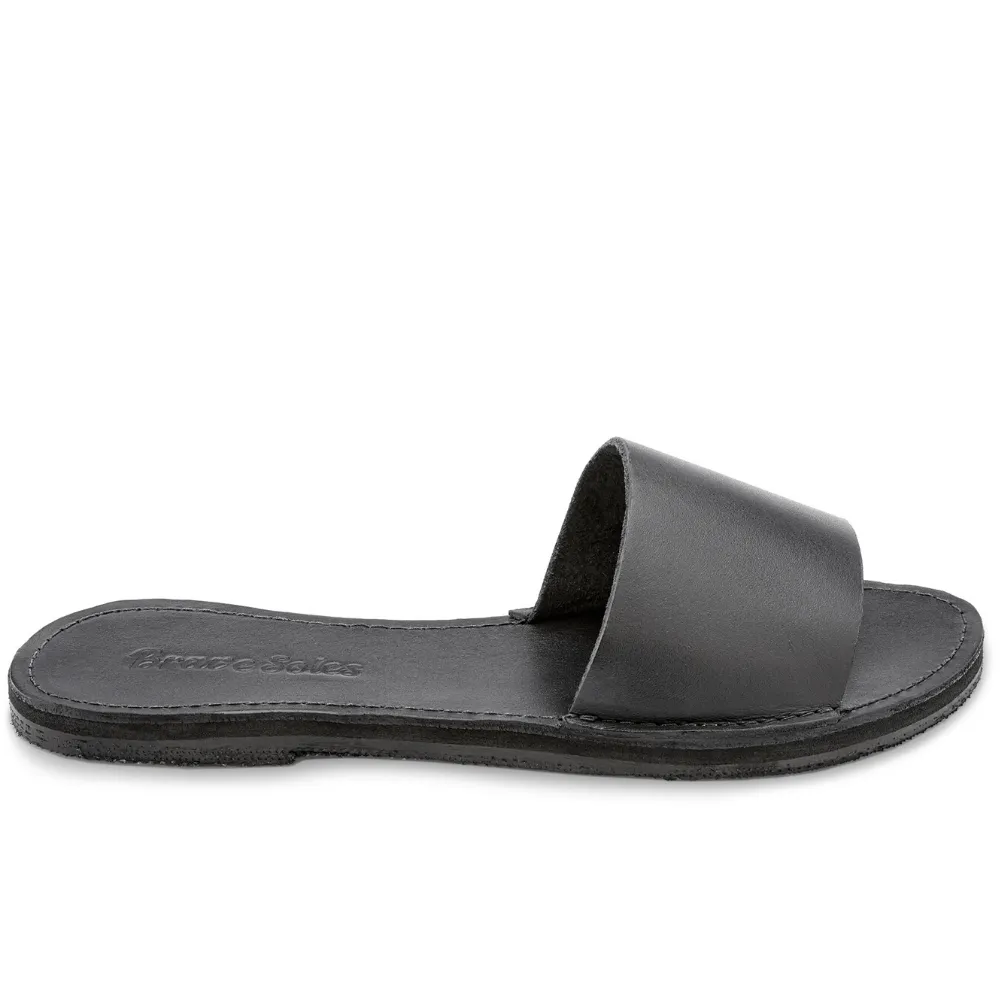 The Linda Leather Slide Sandal