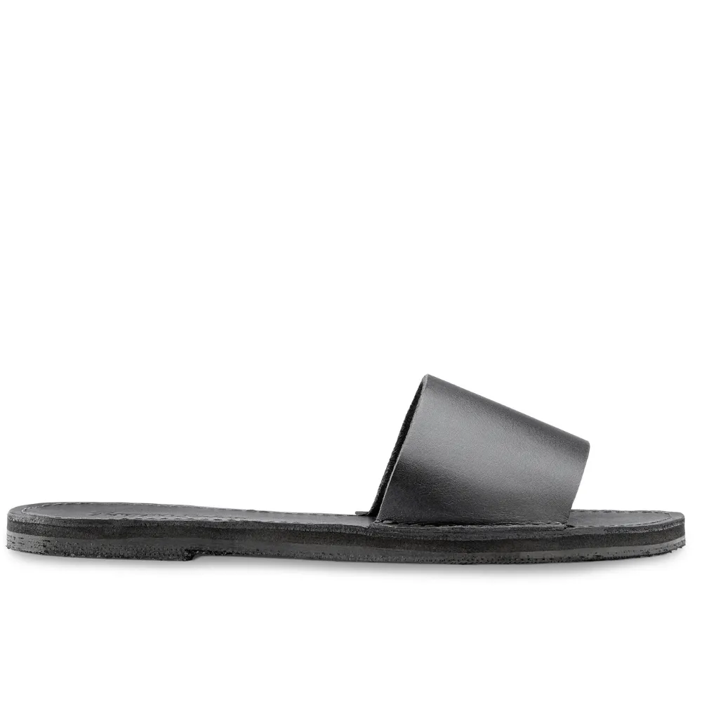 The Linda Leather Slide Sandal