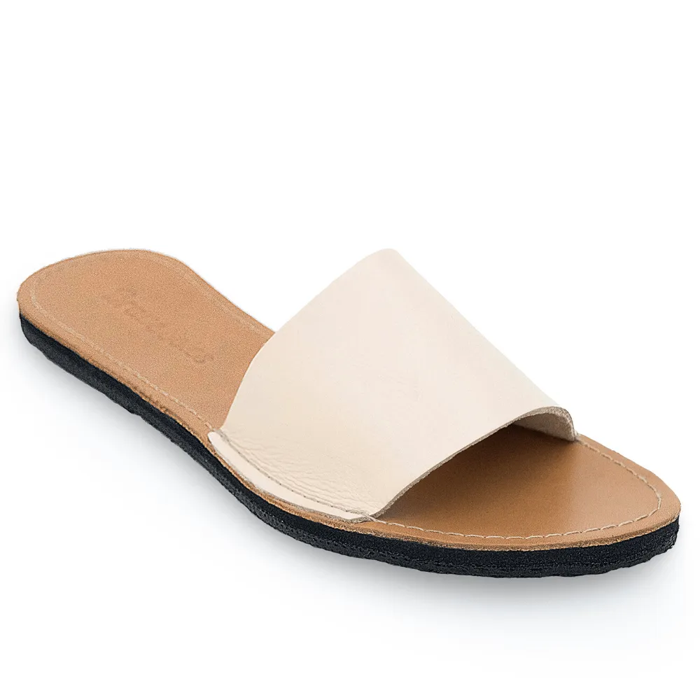 The Linda Leather Slide Sandal