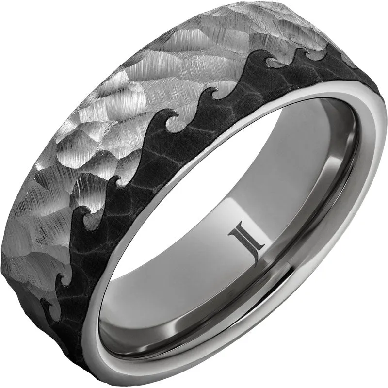 The Wine Dark Sea Rugged Tungsten Ring