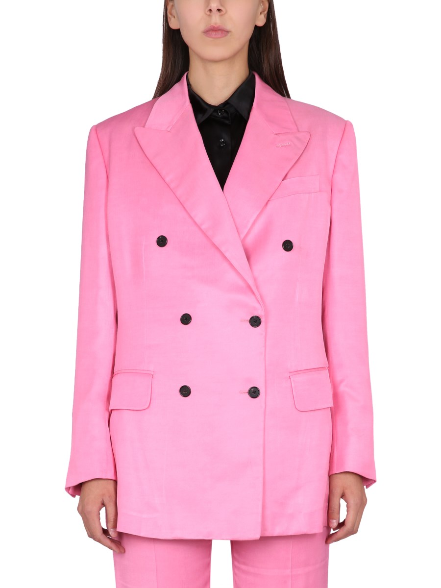 TOM FORD    SOFT FLUID TWILL BOYFRIEND JACKET