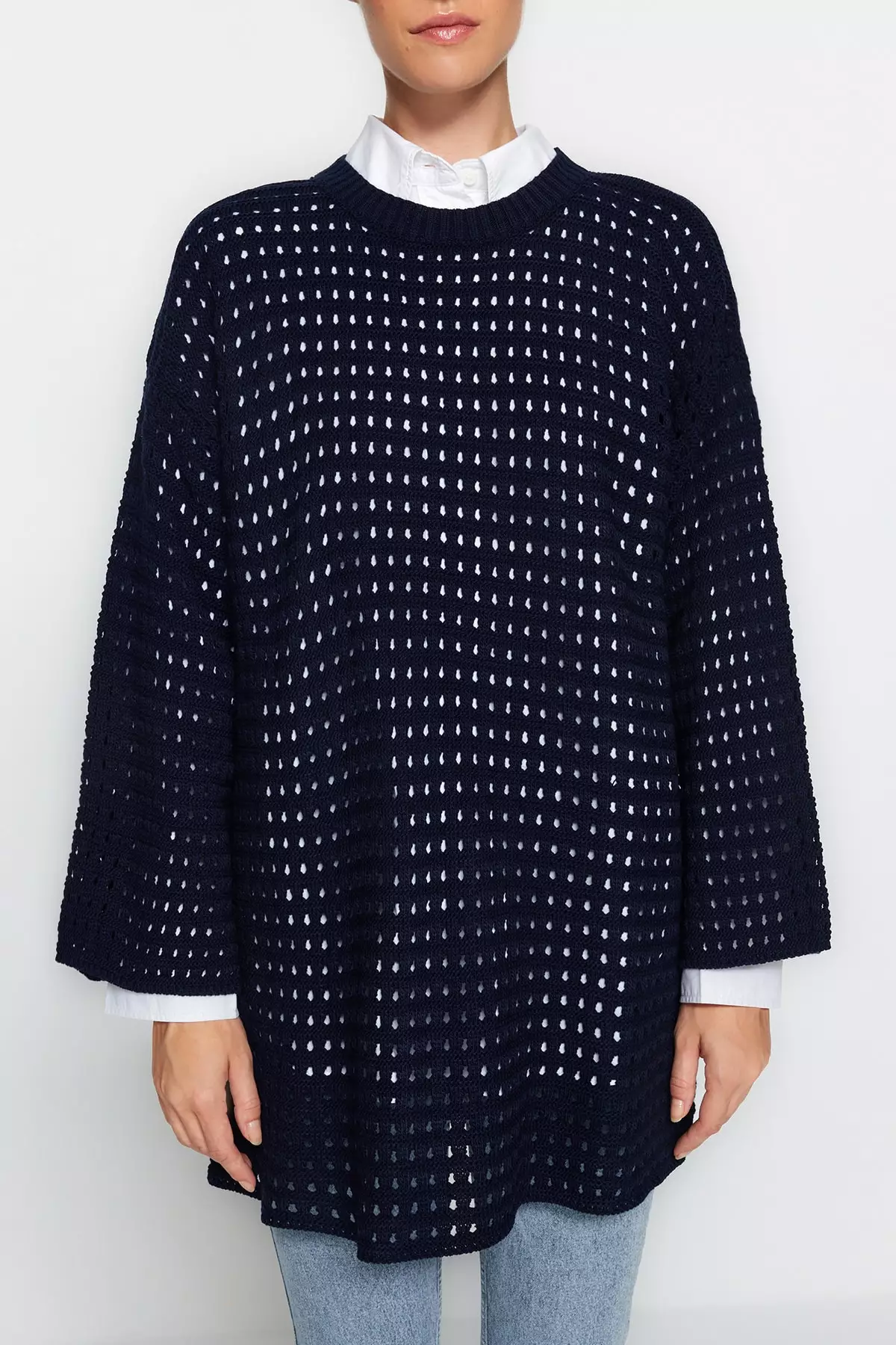 Trendyol Openwork/Perforated Knitted Sweater