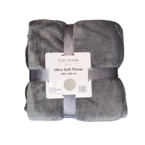 Ultra Soft Throw - Grey