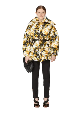 VERSACE  Acanthus Print Down Jacket - Multicolour