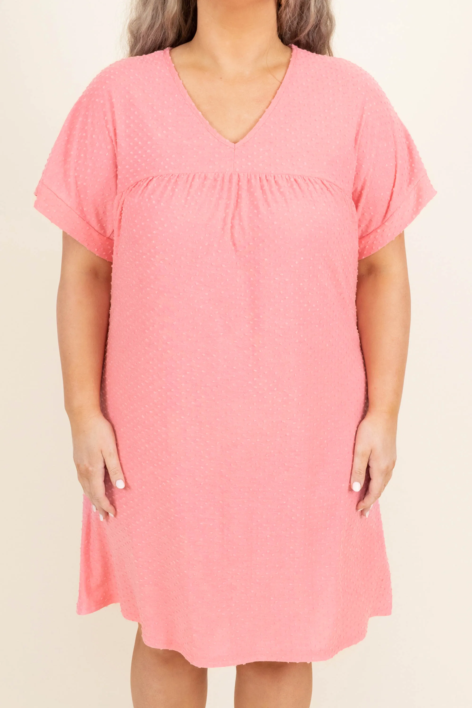 Warm In The City Dress, Pink Dots