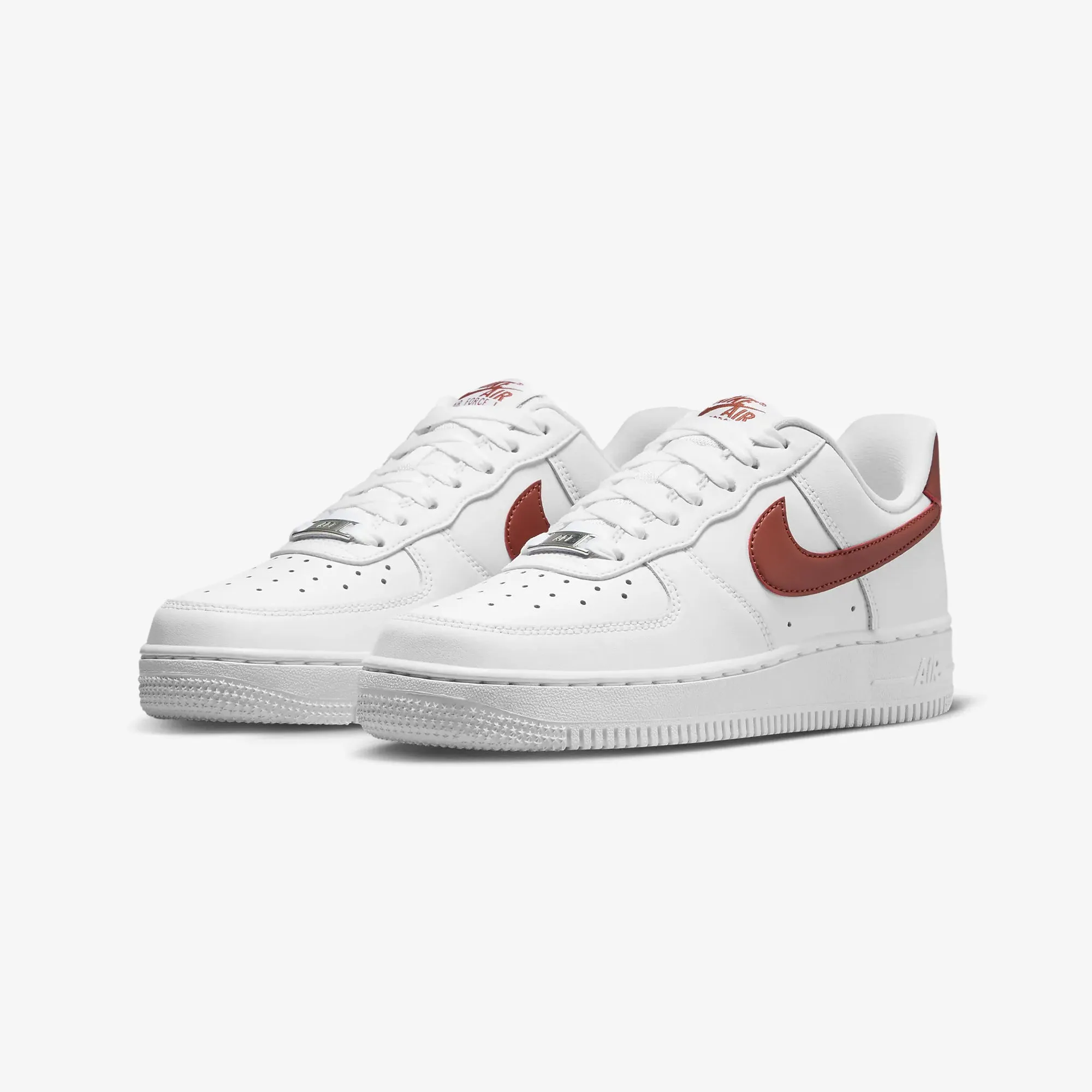 WMN'S AIR FORCE 1 07 'WHITE/RUGGED ORANGE'