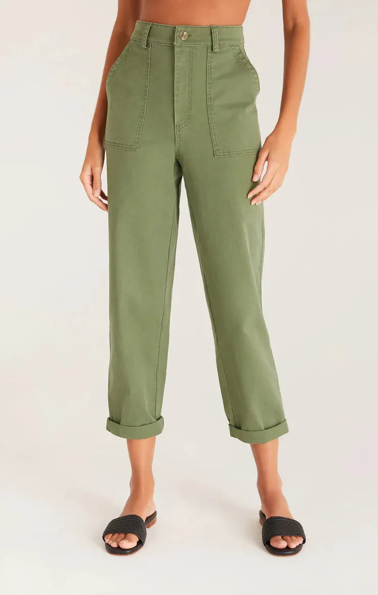 Zoe Cotton Twill Pants