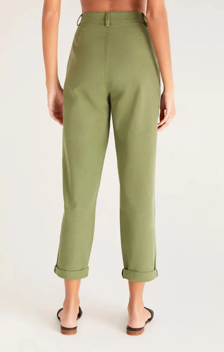 Zoe Cotton Twill Pants